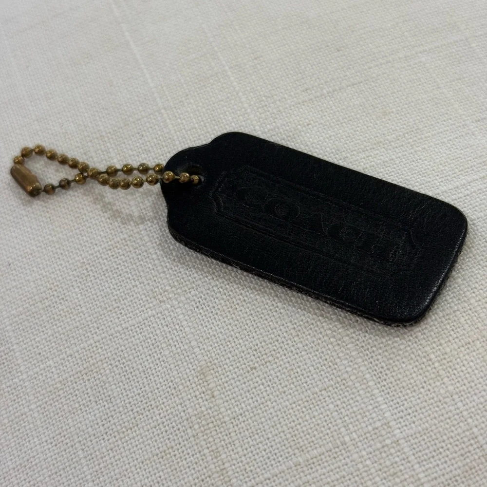 Vintage Coach Black Hang Tag double sided - Picture 2 of 5